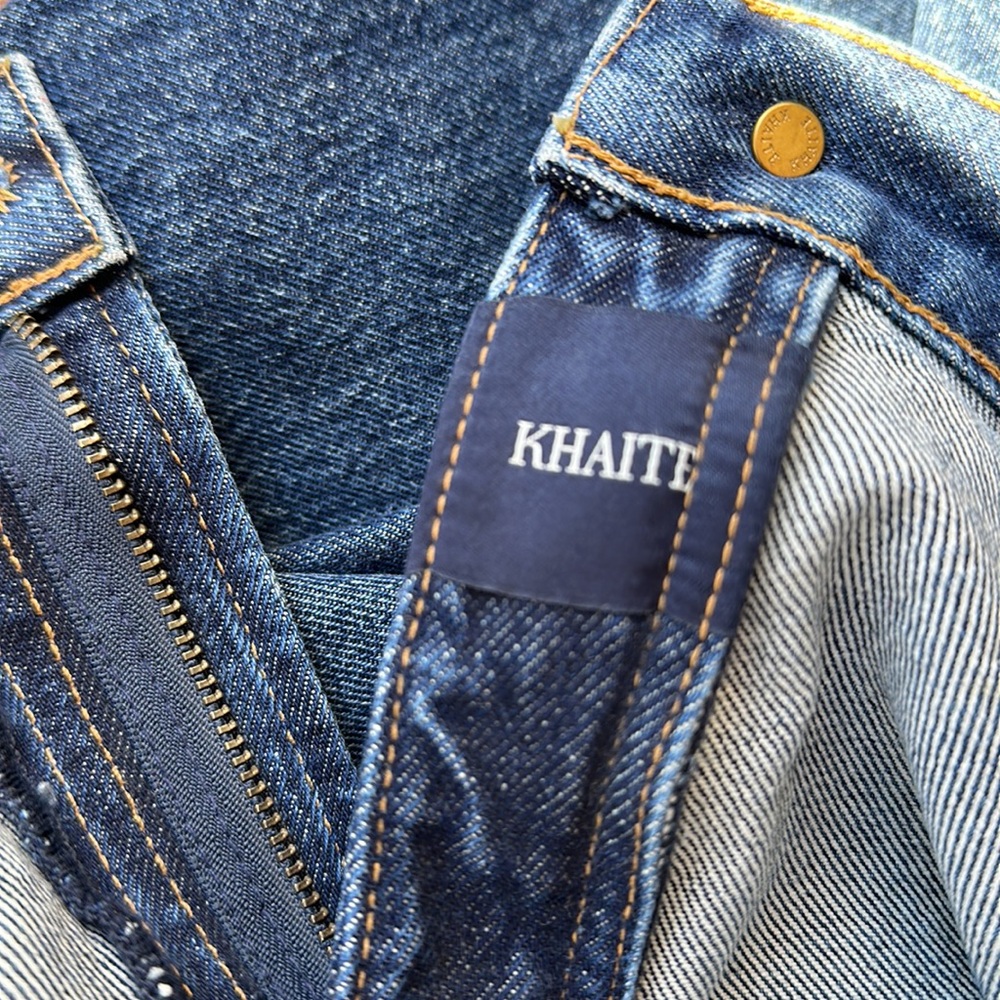KHAITE Kyle Jeans Tucson Blue Sz 30 NEW - Picture 9 of 13